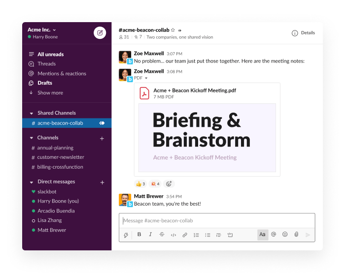 Slack vs ClickUp