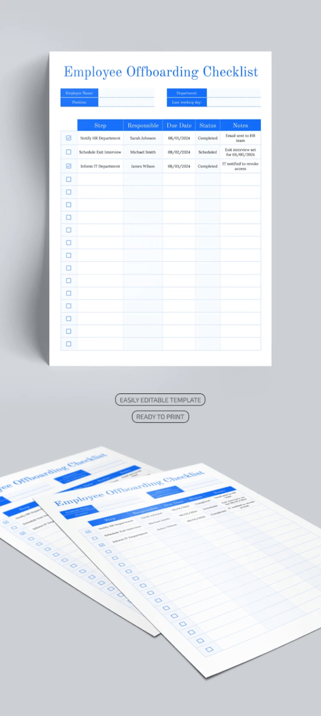 Employee Offboarding Checklist