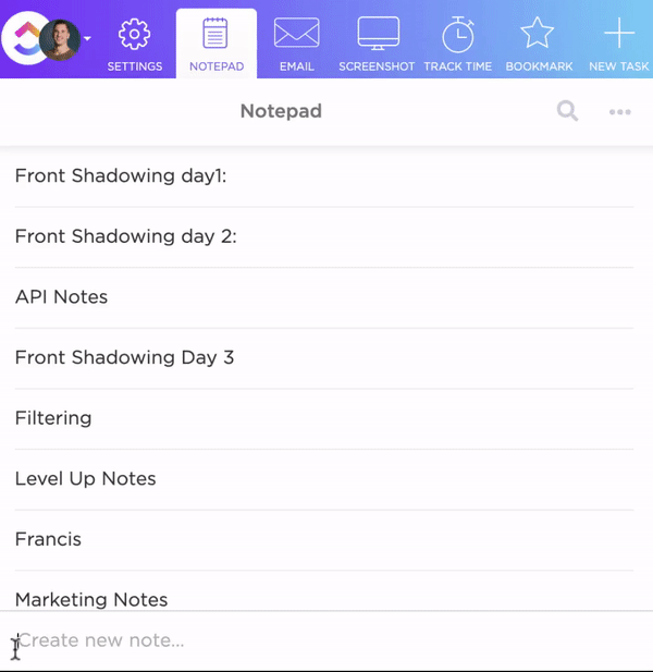 ClickUp Notepad: Productivity Hacks