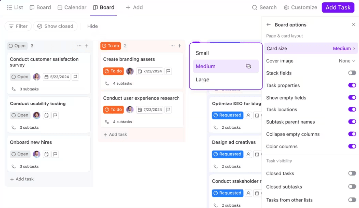 ClickUp Board View