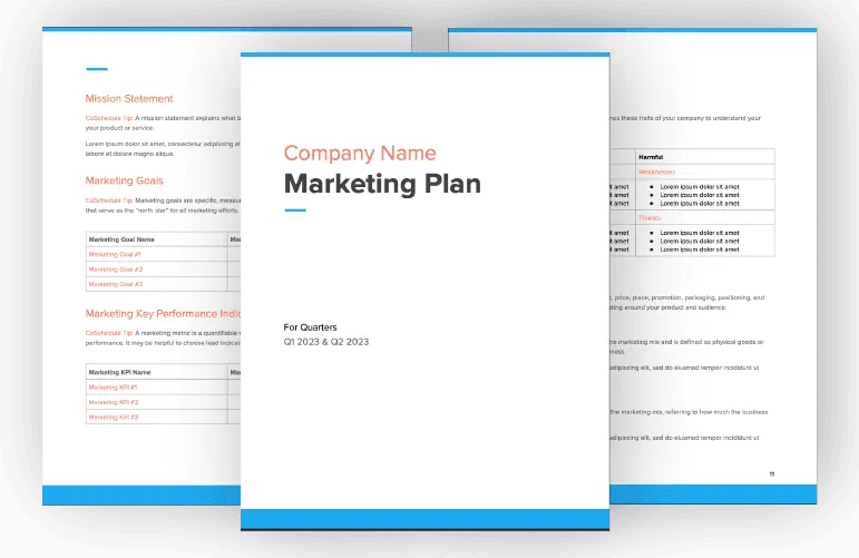 Marketing Plan Template
