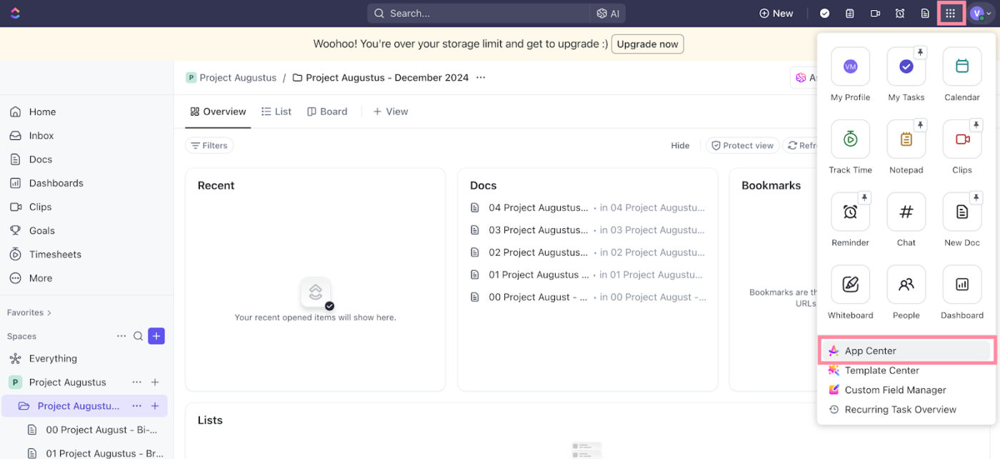 ClickUp Workspace