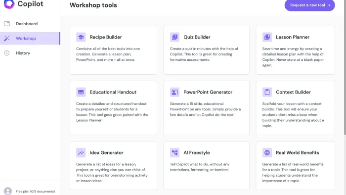 Education Copilot functions as a virtual teaching assistant, assisting teachers in swiftly developing lesson resources and instructional strategies.