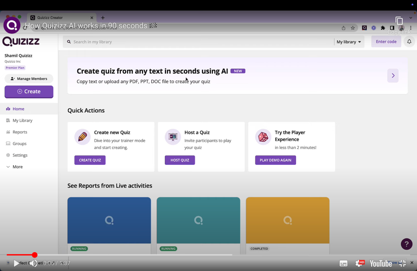 Quizizz makes assessments more engaging with interactive quizzes and gamified learning elements.