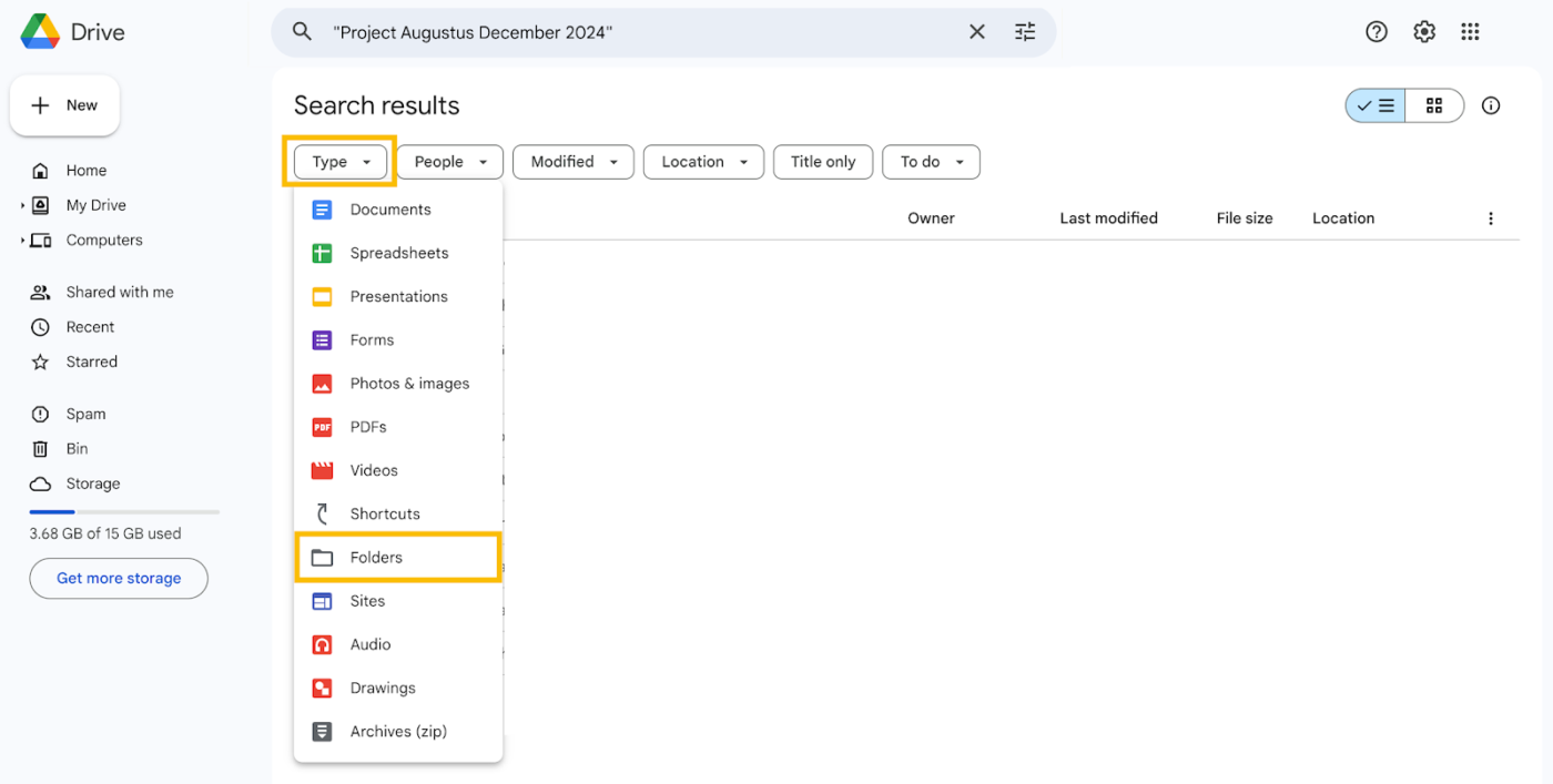 how to copy a folder in google drive: step 2.1