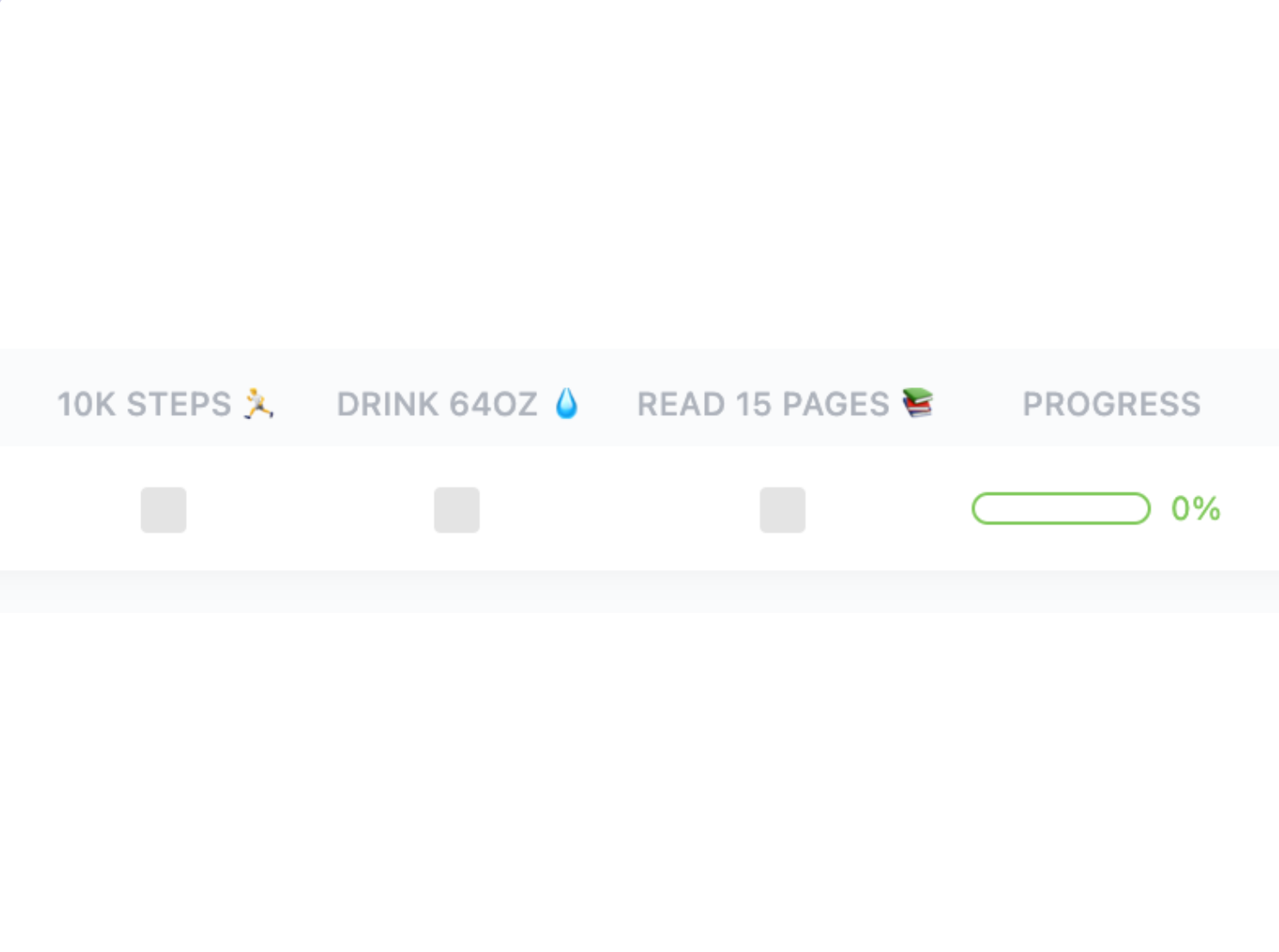 ClickUp’s Personal Habit Tracker Template