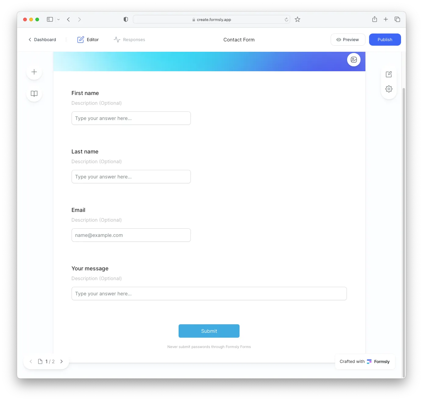 Tally Forms: Typeform Alternative