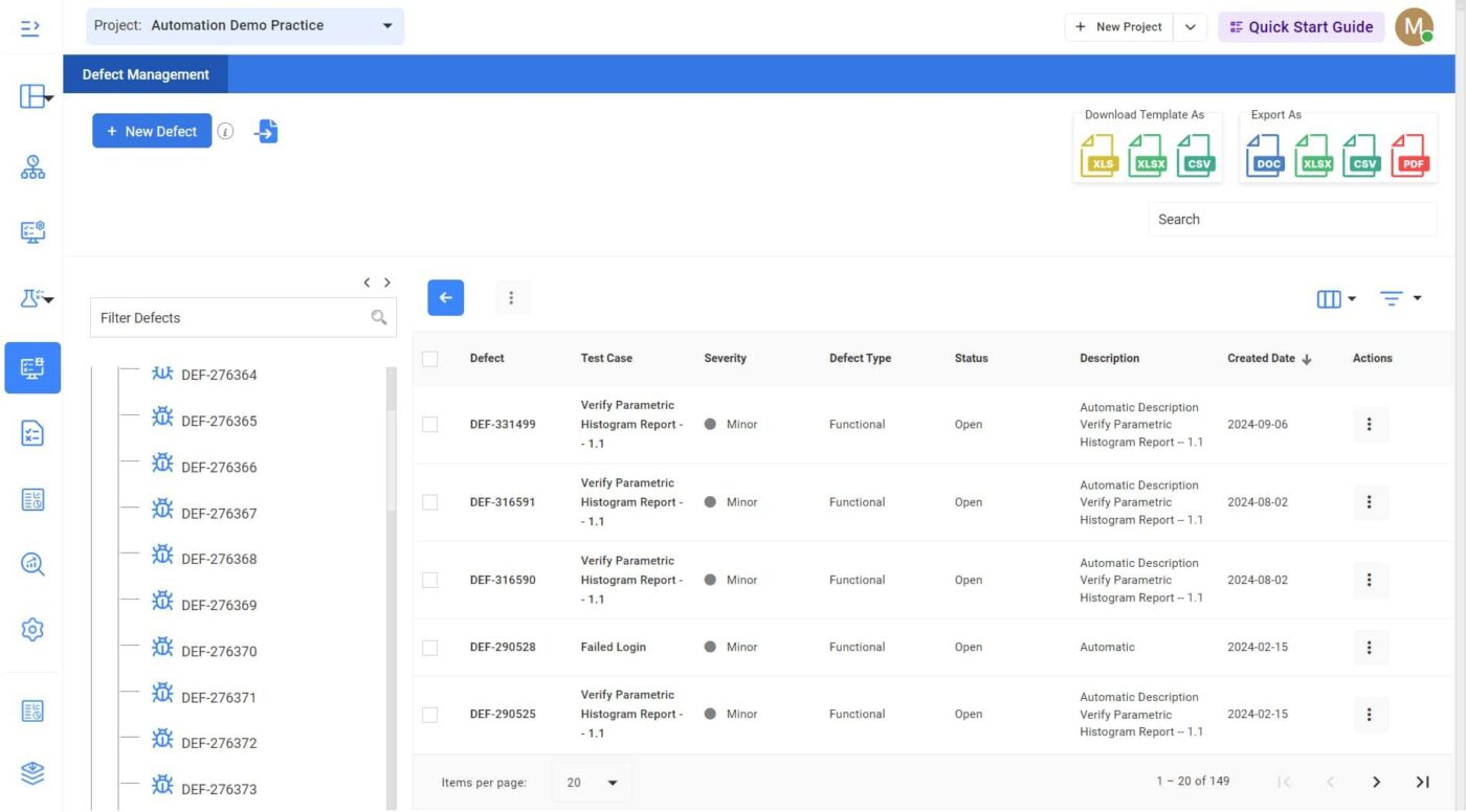 Bug tracking tools: Kualitee (Best for test case management)
