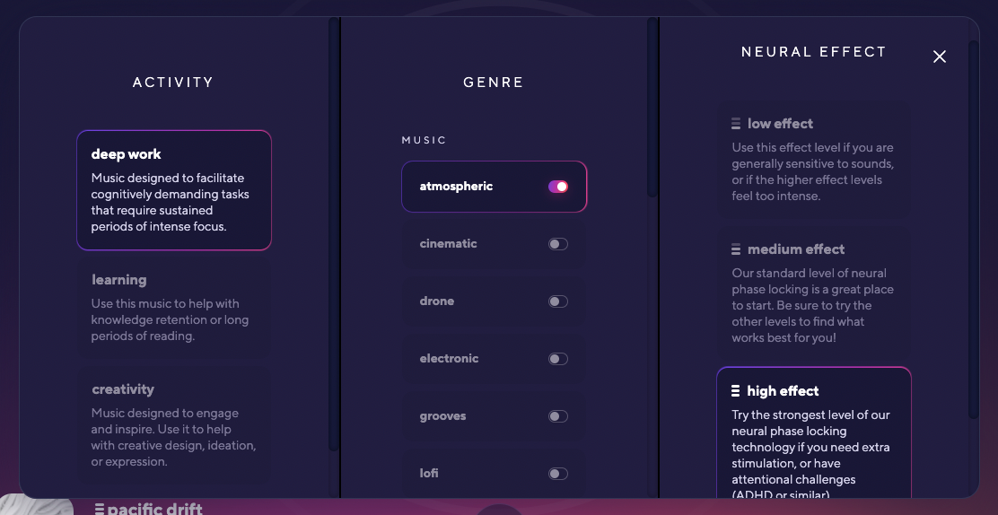 Brain.fm : ADHD productivity tools