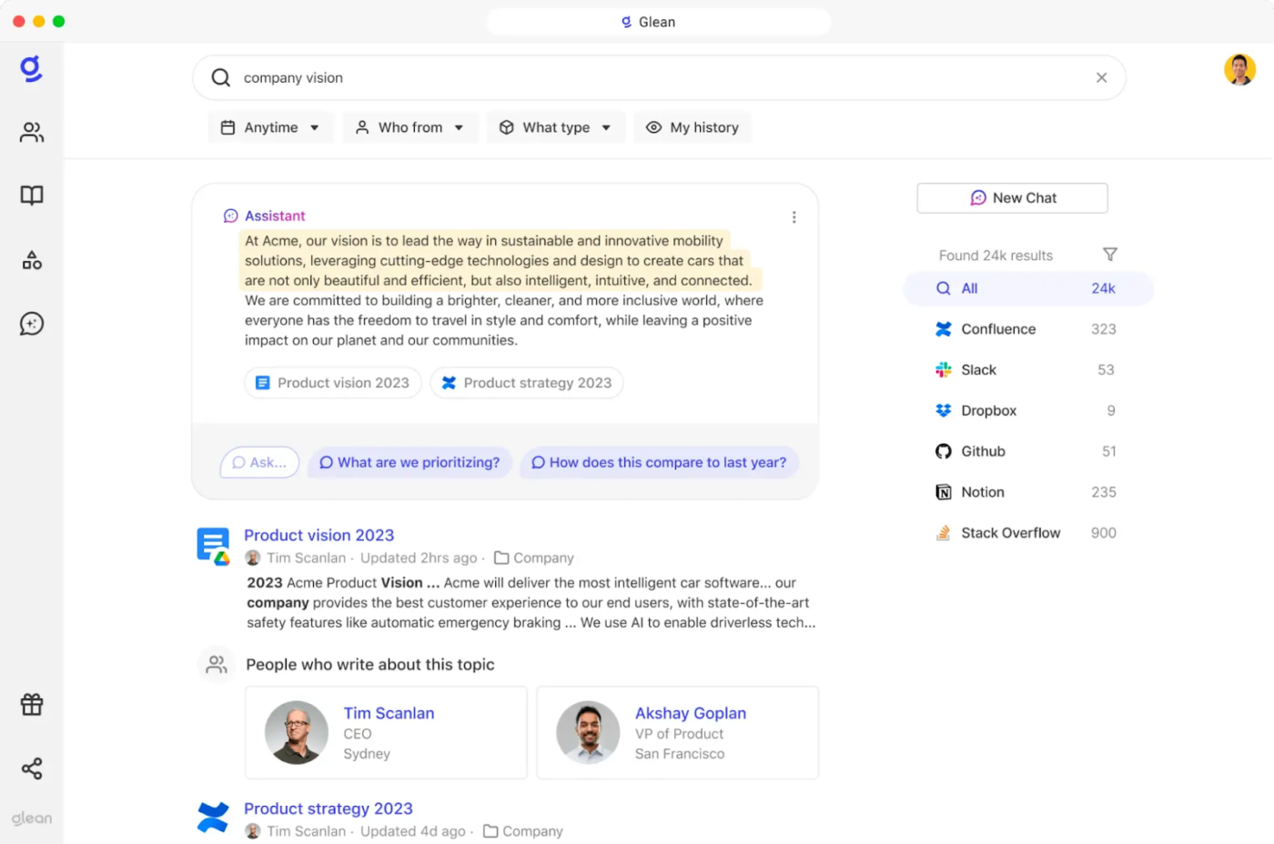 Glean : ai tools for startups