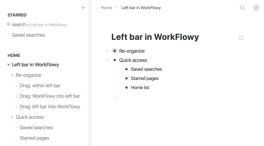 Workflowy Dashboard