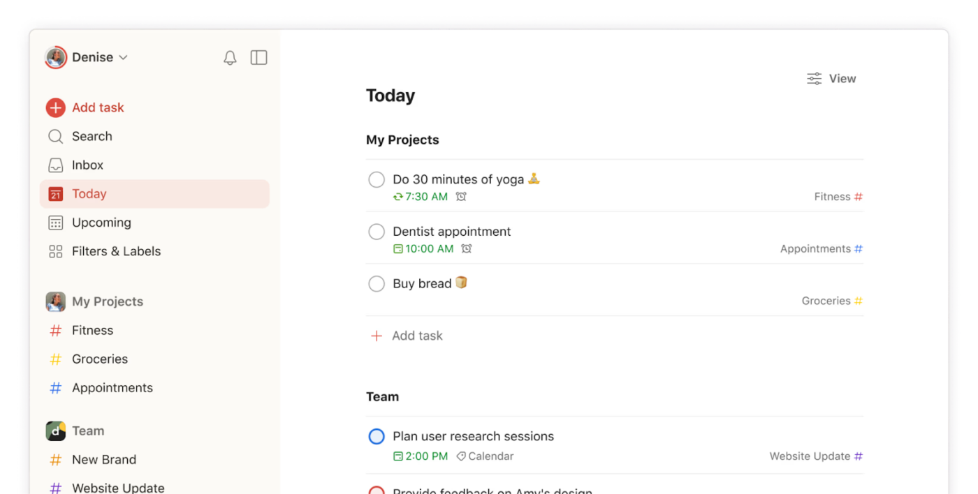 Todoist: Asana Alternatives