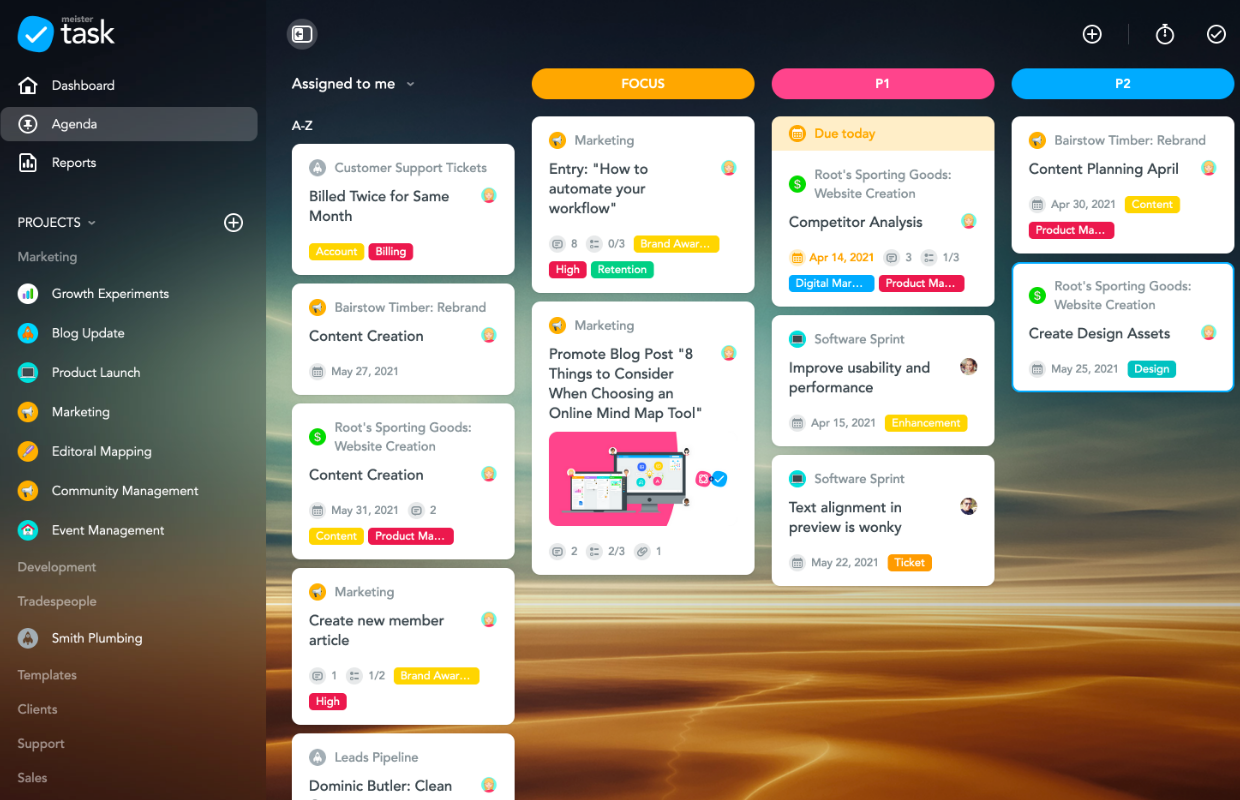 MeisterTask: Asana Alternatives