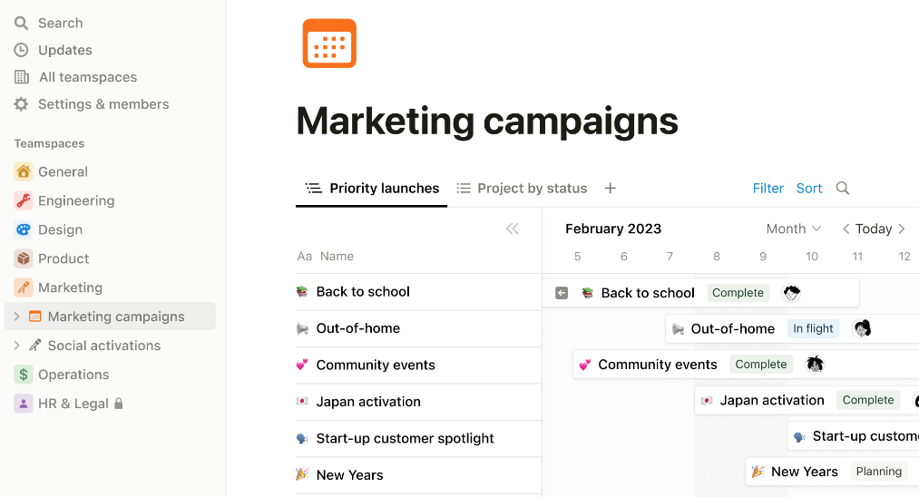 Notion: Asana Alternatives