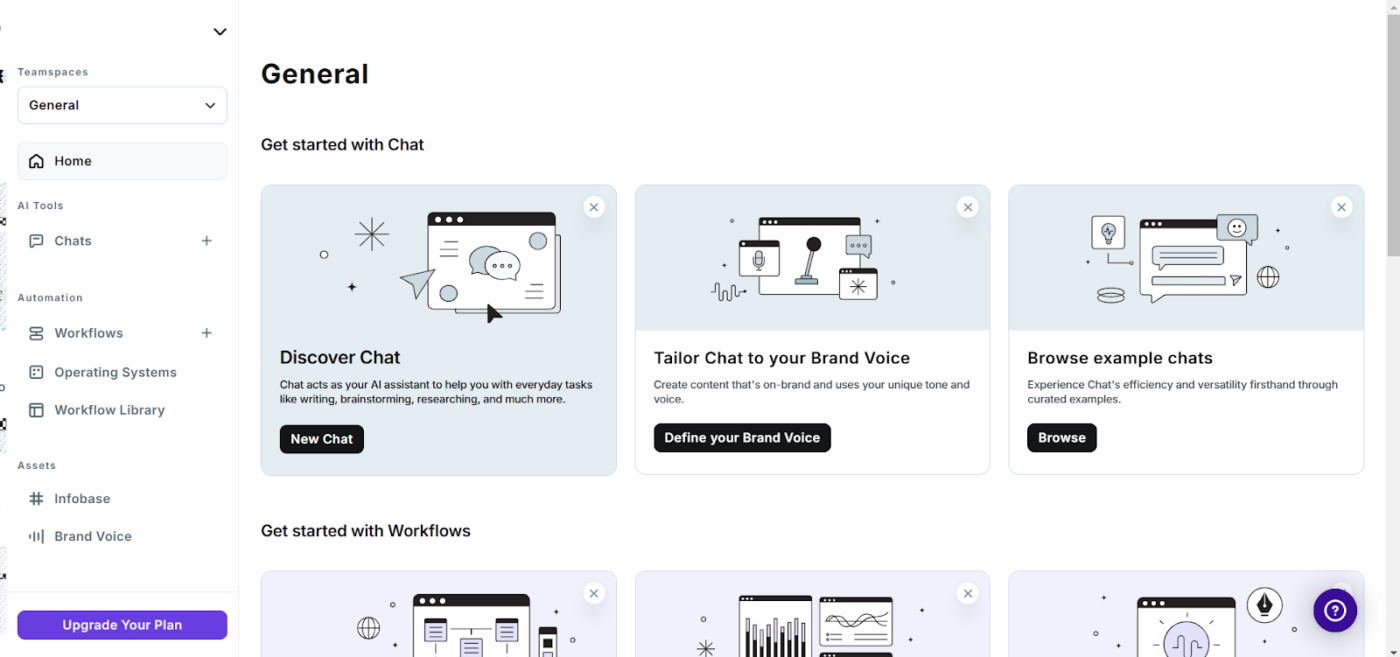 Wordtune Alternative: Copy.ai- Best for generating emails and social media content
