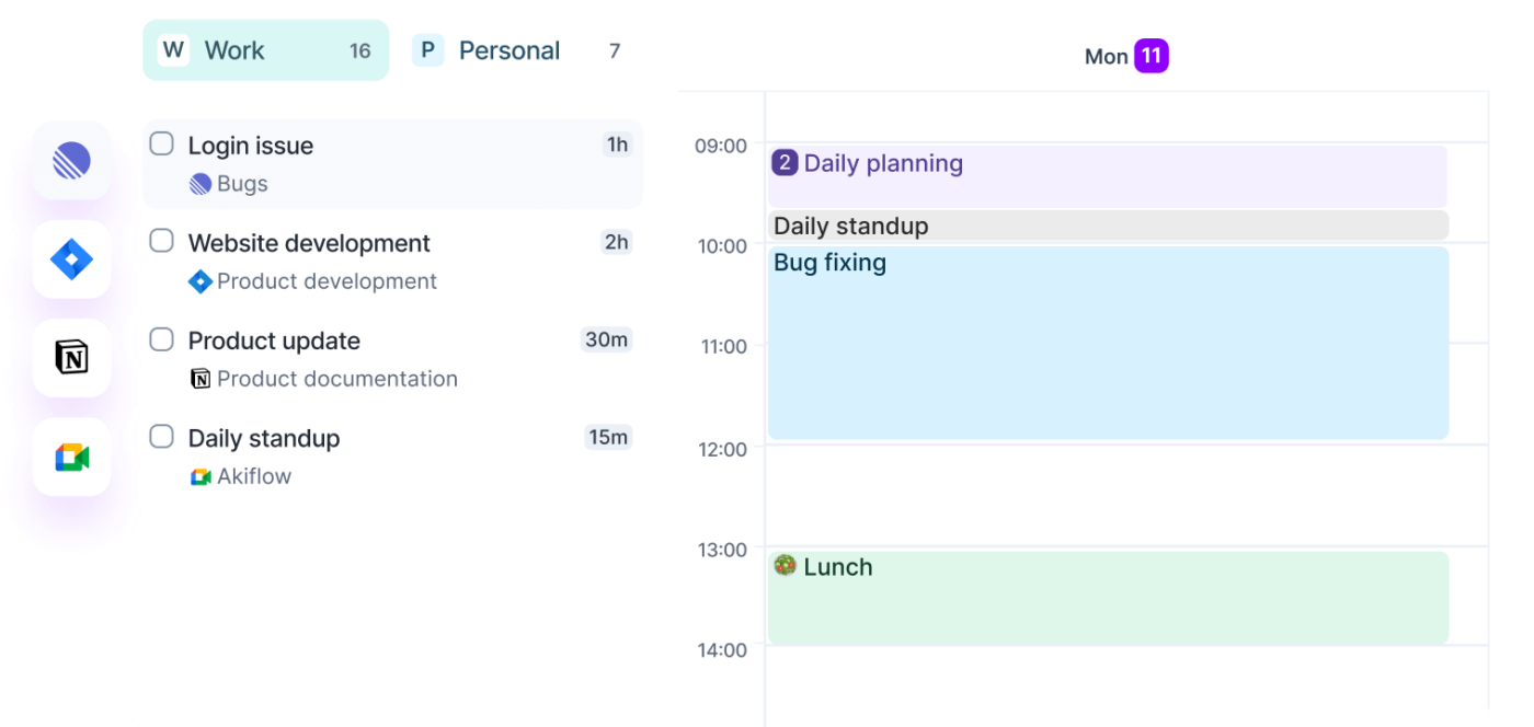 Akiflow: Motion alternative for personal task management
