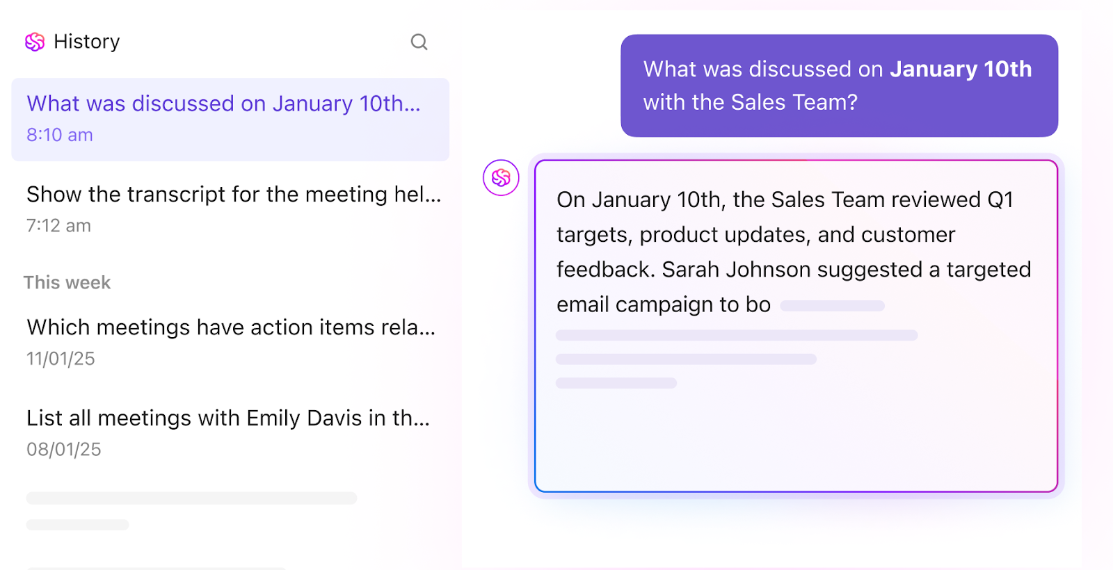 Get instant project summaries and insights with ClickUp Brain