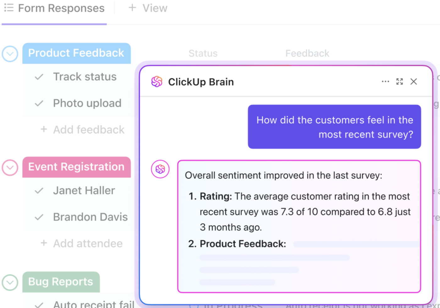 ClickUp Brain - Survey Results