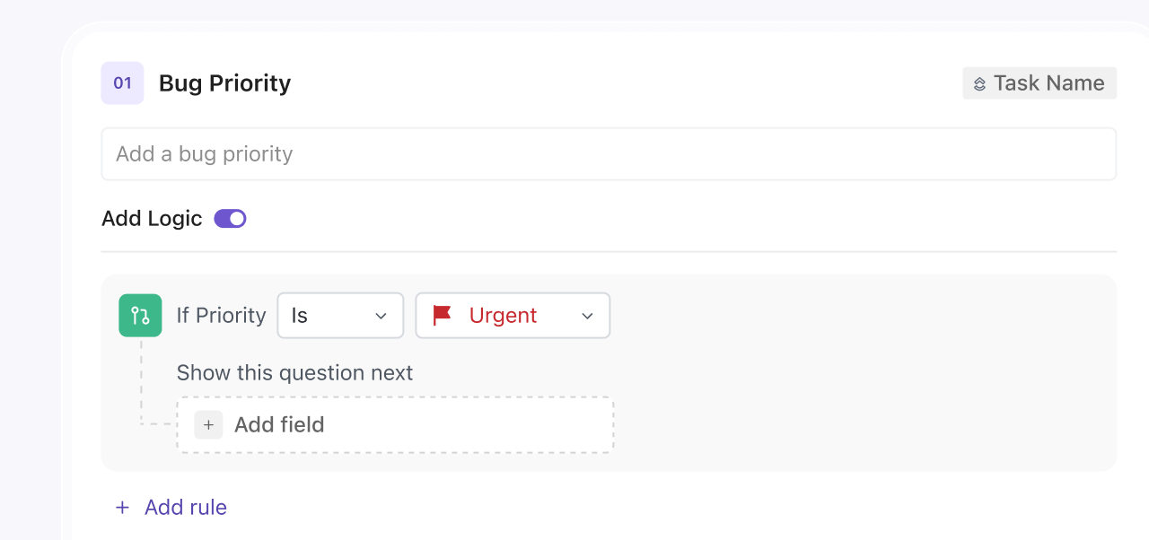 Conditional logic in ClickUp Forms: Boost employee engagement