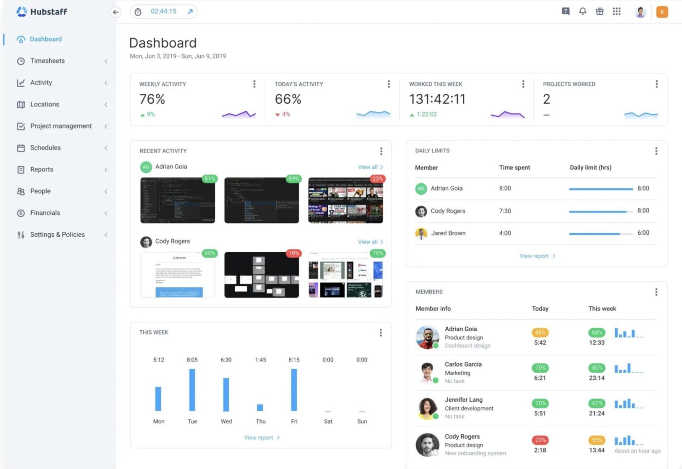 Hubstaff : best time tracking software for consultants