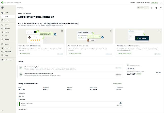 Jobber : Construction Scheduling Software