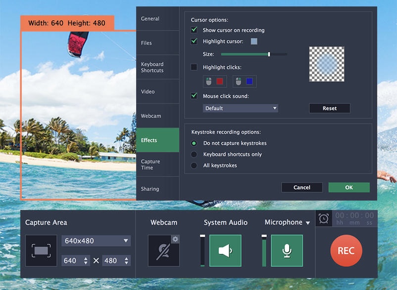 Movavi: Windows screen recording software with editing features