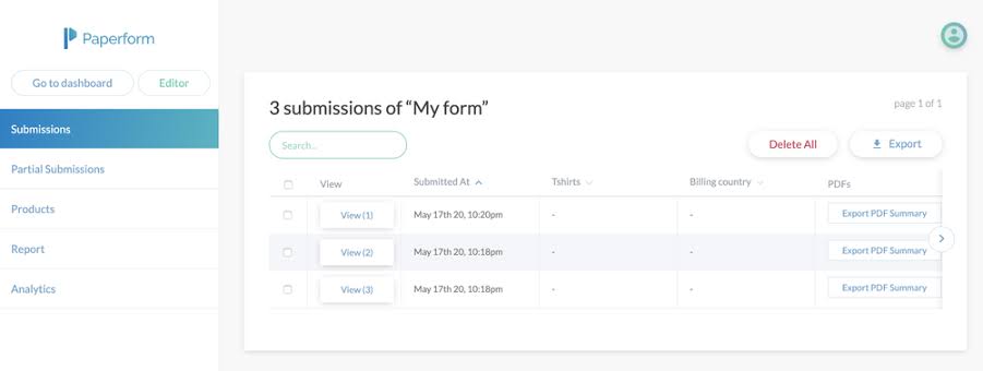 Paperform: Form builder software for aesthetics
