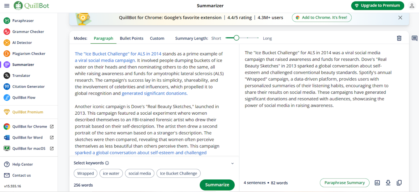 QuillBot : ai proof readers