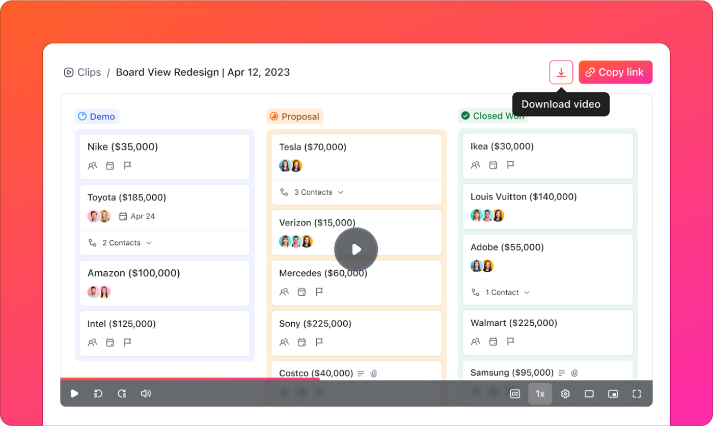 ClickUp Clips: Best free screen recorder for video recording