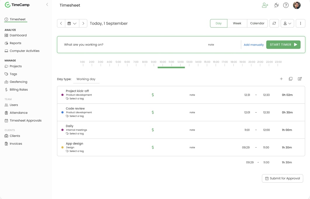 TimeCamp : best time tracking software for consultants