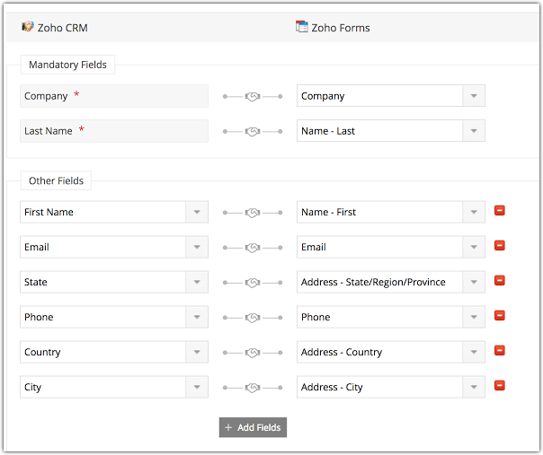 Zoho Forms: Online form builder software with native CRM
