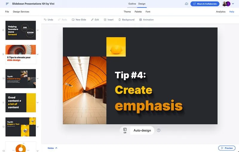 Slidebean: ai presentation maker 
