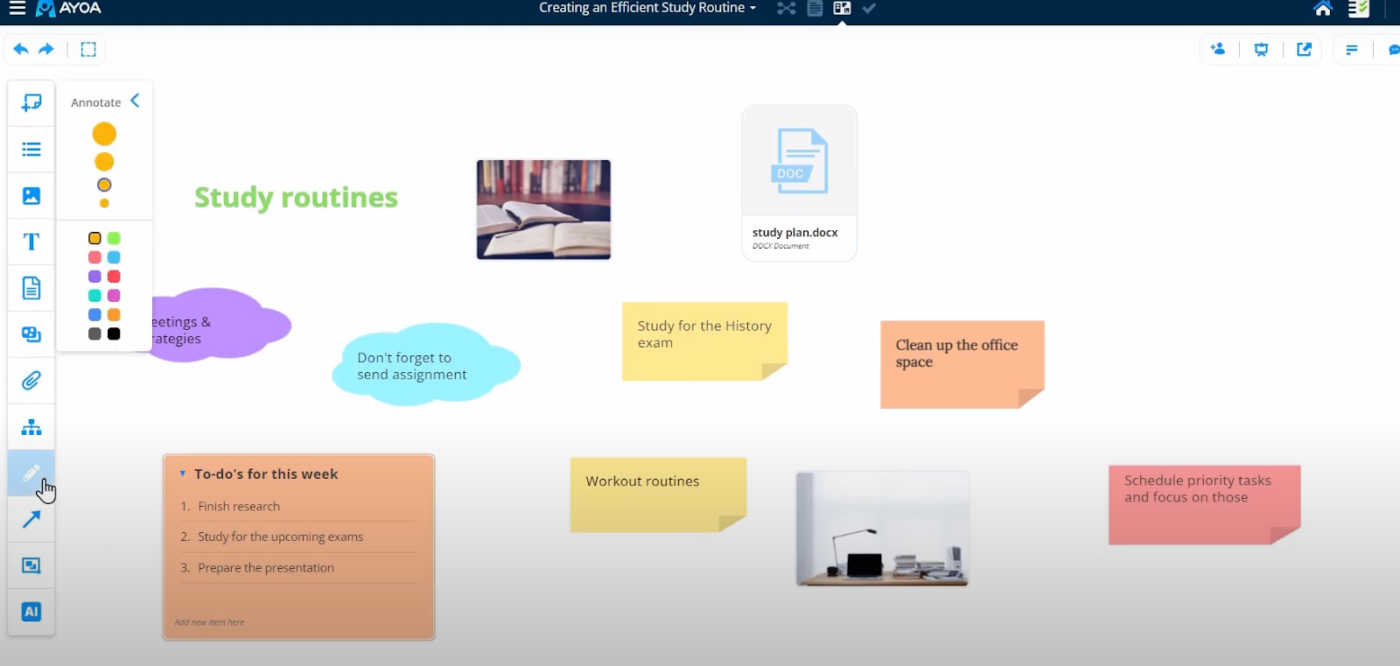 Whiteboard Software:  Ayoa Support