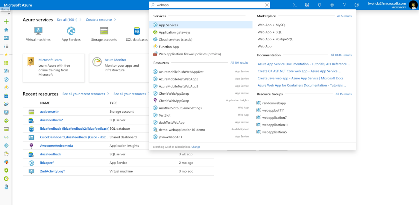 Software Development Tools : Microsoft Azure