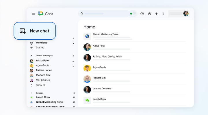 Google Chat Dashboard: Microsoft Teams Alternative
