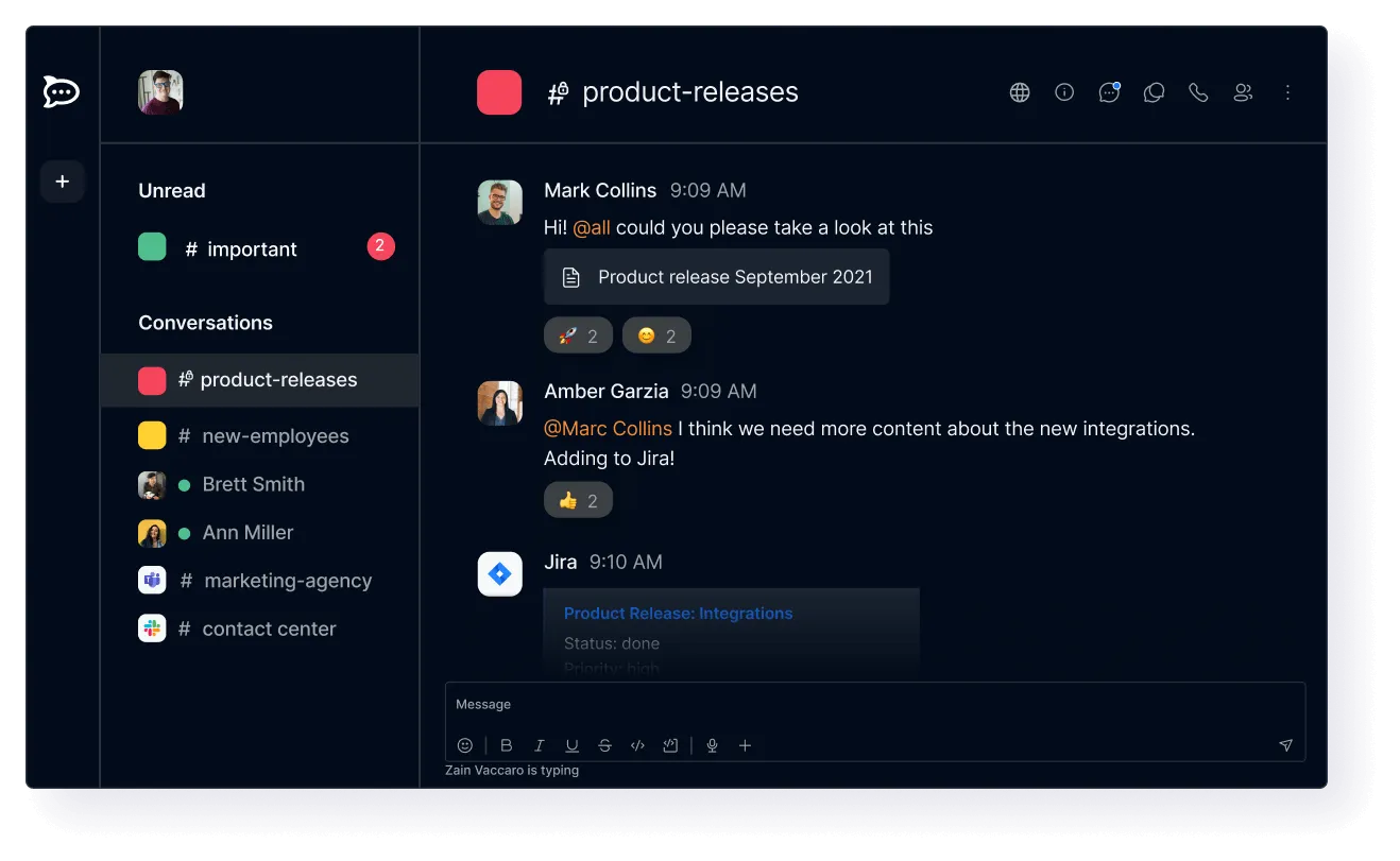 Rocket.chat Dashboard: Microsoft Teams Alternative