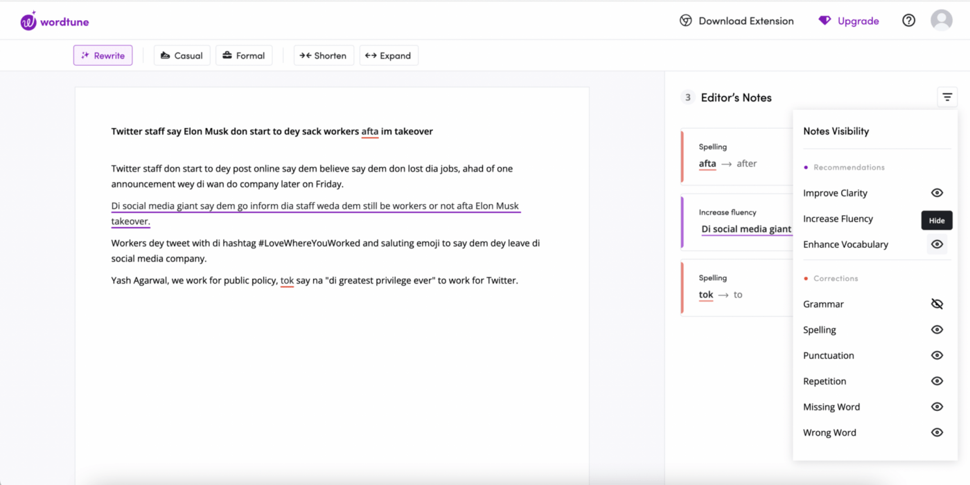 Wordtune : ai tools
