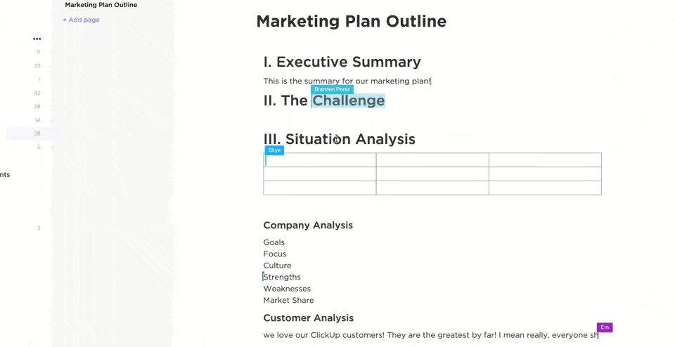 ClickUp Collaboration: 360 Degree Feedback 