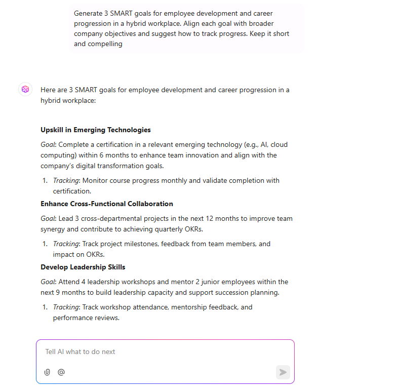 Generate goal ideas, productivity tips, habit insights with ClickUp Brain