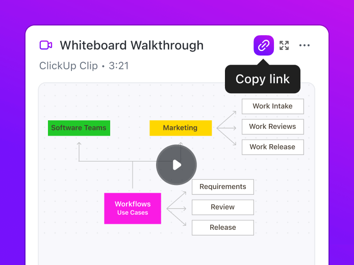 ClickUp Clips screen recording Chrome extension