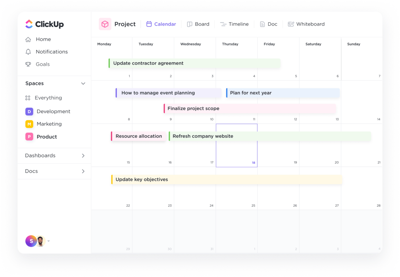 Plan, schedule, and execute marketing activities on time with a marketing calendar