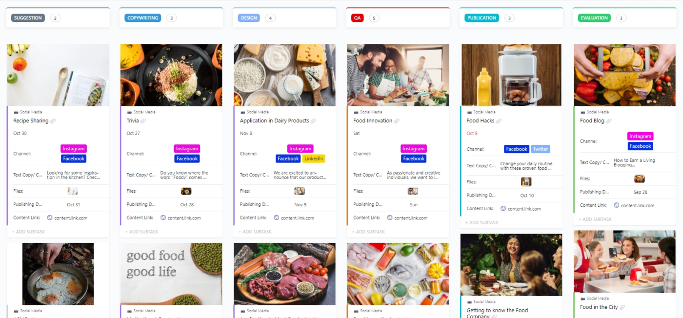 Schedule and manage posts across platforms with a social media marketing calendar