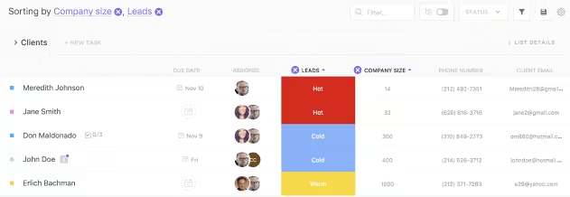 ClickUp’s Custom Fields