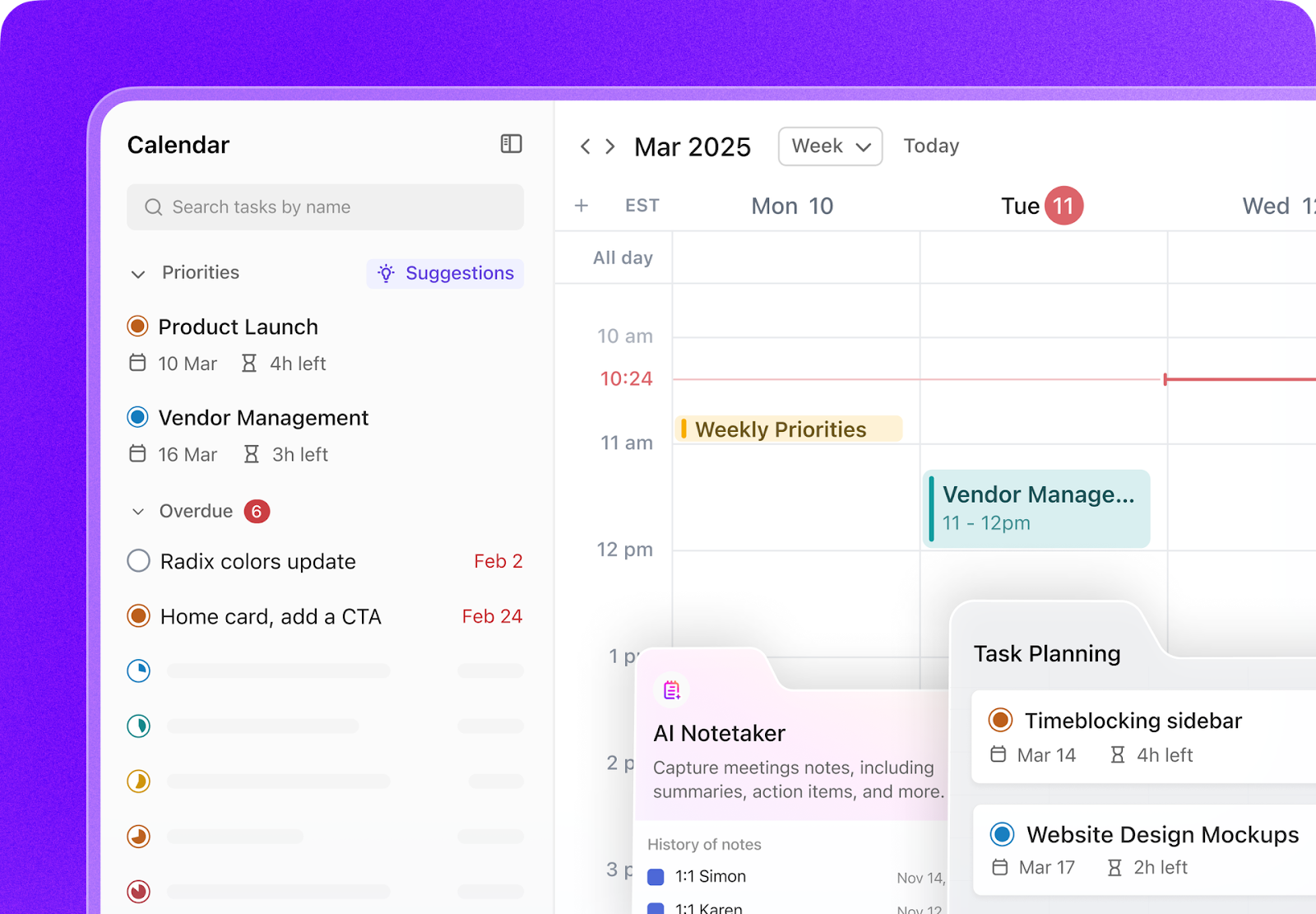 ClickUp Calendar 