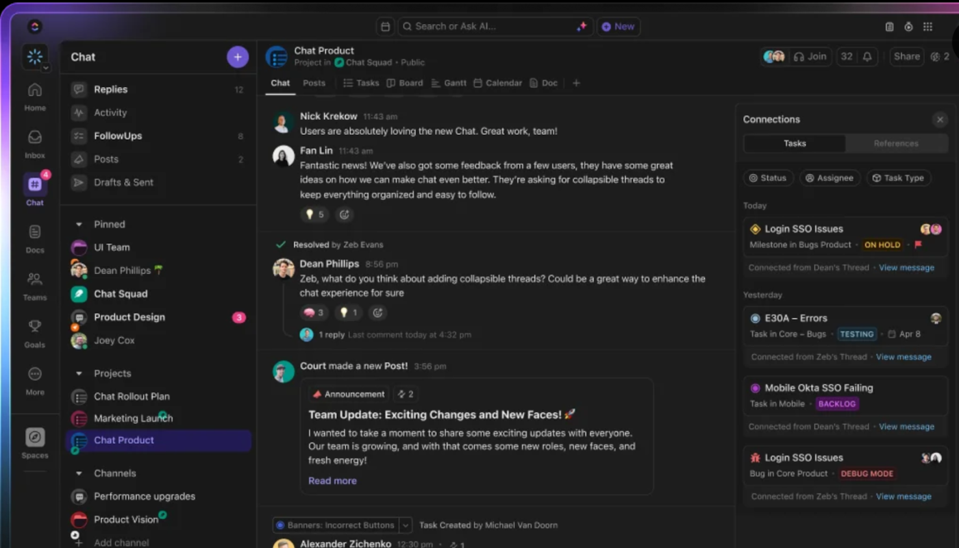 ClickUp Chat