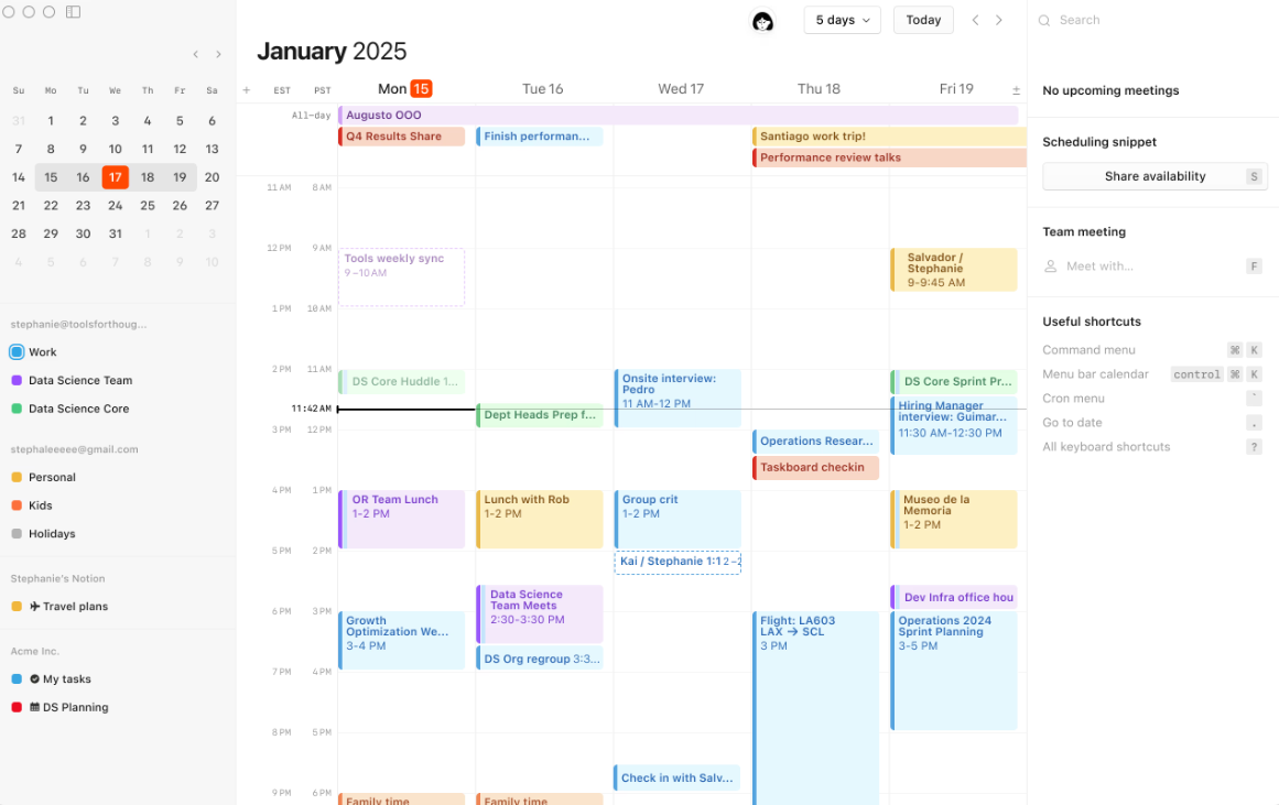 Notion Calendar: coda vs notion
