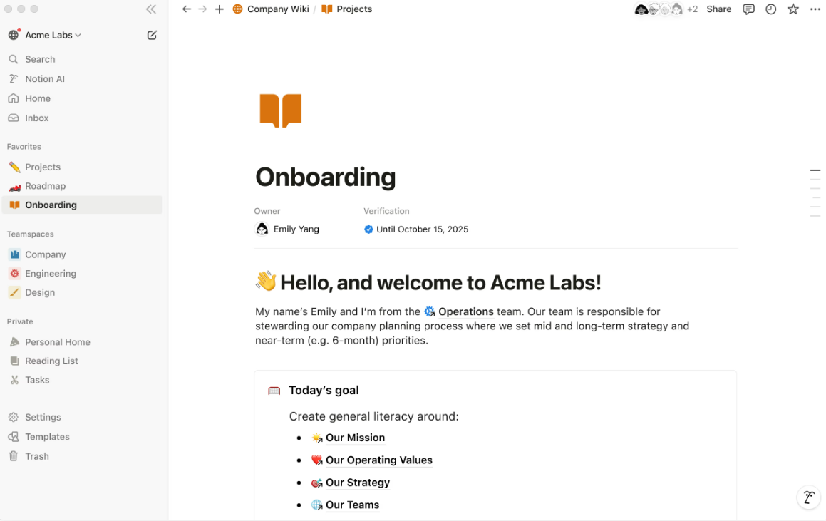 Notion Wikis: coda vs notion